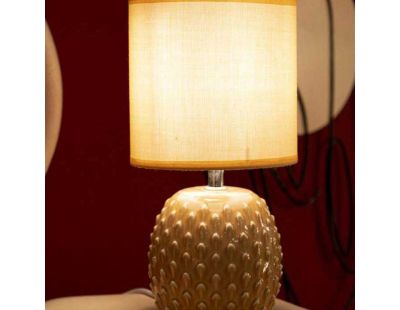Lampe à poser en céramique Pontus 14 x 27 cm (Pêche)