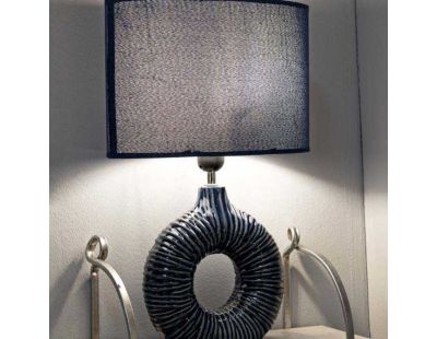 Lampe à poser en céramique Seta 28.5 x 15 x 43 cm (Bleu)