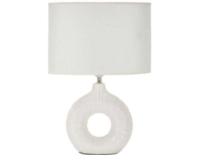 Lampe à poser en céramique Seta 28.5 x 15 x 43 cm (Blanc)