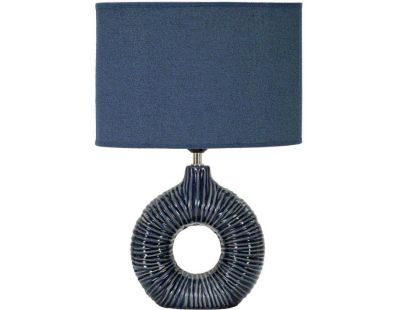 Lampe à poser en céramique Seta 28.5 x 15 x 43 cm (Bleu)
