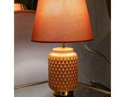 Lampe à poser en céramique Square 28 x 44 cm (Orange)