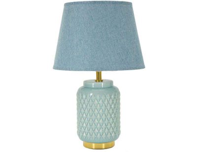 Lampe à poser en céramique Square 28 x 44 cm (Bleu clair)