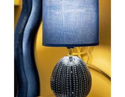 Lampe à poser en céramique et métal Flavi 15 x 30.5 cm (Bleu)