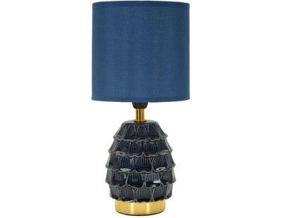 Lampe à poser en céramique et métal Pigny 15 x 30.5 cm (Bleu)