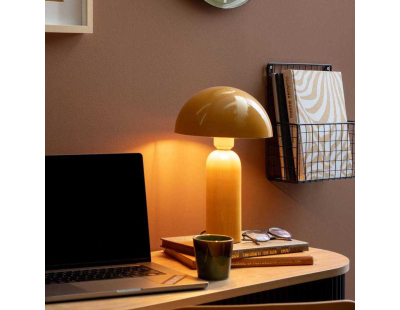 Lampe à poser en métal Atrayente (Jaune ocre)