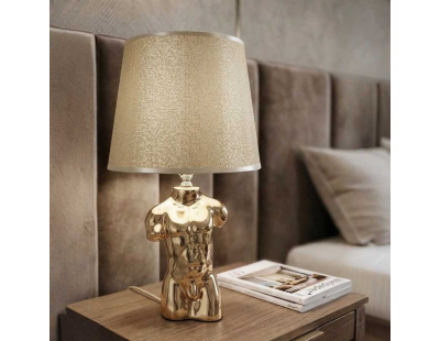 Lampe à poser en métal Glam Man 25 x 42.5 cm
