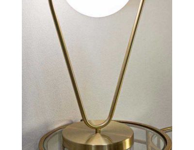Lampe à poser en métal Glamy drop 25 x 18 x 50 cm