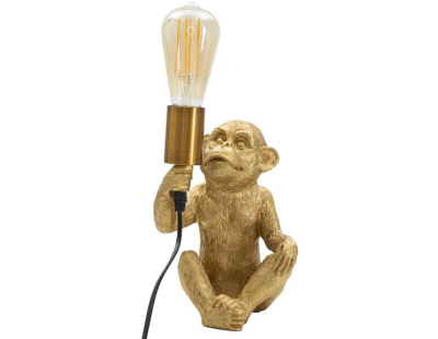 Lampe à poser en métal Monkey 17 x 14.5 x 25 cm