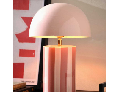 Lampe à poser en métal Rayado (Rose)