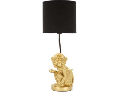 Lampe à poser en métal doré Monkey 20 x 51.5 cm