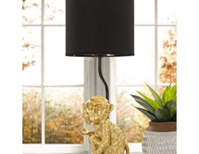 Lampe à poser en métal doré Monkey 20 x 51.5 cm