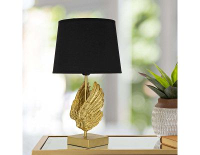Lampe à poser en métal doré Wings 25 x 45 cm