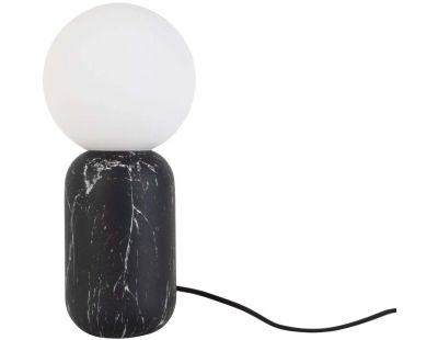 Lampe à poser en métal effet marbre Gala (Noir)