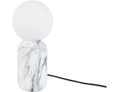 Lampe à poser en métal effet marbre Gala (Blanc)
