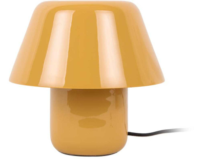 Lampe à poser en métal émaillé Afan (Ocre jaune)