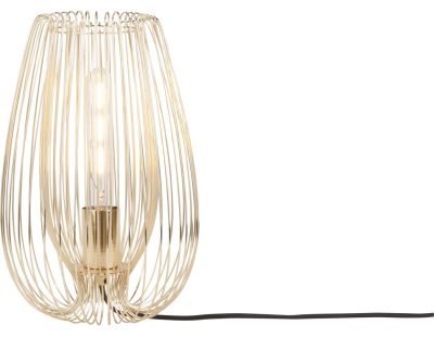 Lampe à poser en métal filaire Lucid gold (33 cm)