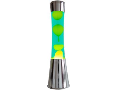 Lampe à poser en métal et verre Lave (Argent / vert)