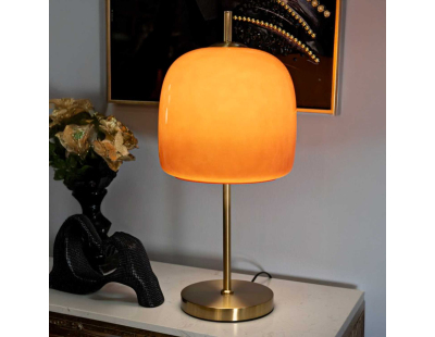Lampe à poser en métal et verre Oldy 26 x 54 cm