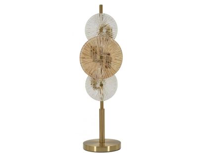 Lampe à poser en métal et verre 20 x 18 x 66 cm Osaka
