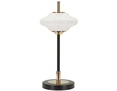 Lampe à poser en métal et verre 22 x 46 cm Vintage