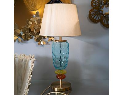 Lampe à poser en verre et métal Colorful 35 x 73 cm