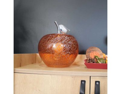 Lampe à poser en verre pomme Manzana (Orange)