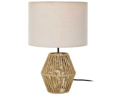 Lampe à poser avec abat-jour corde tressée Lina