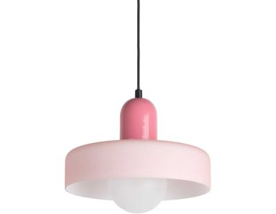 Lampe suspendue en verre Opaco Grato (Rose)