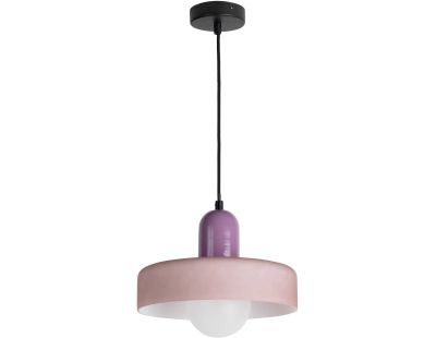 Lampe suspendue en verre Opaco Grato (Violet)