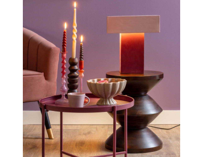 Lampe de table Grato Recto (Mauve foncé et lavande)