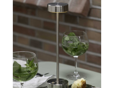 Lampe de table en métal Ganard led (Argent)