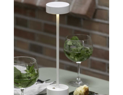 Lampe de table en métal Ganard led (Blanc)