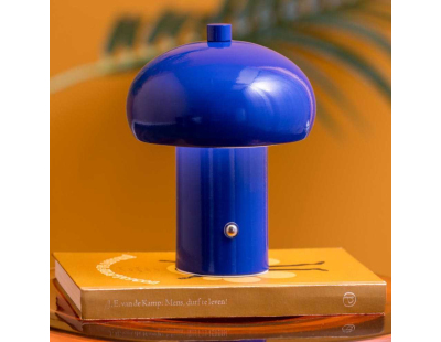 Lampe de table en métal Retro Seta (Bleu)