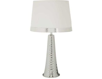 Lampe de table en métal Tower 30 x 54 cm (Argent)