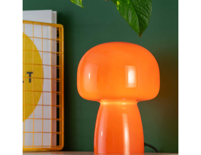 Lampe de table en verre Fervor (Orange)