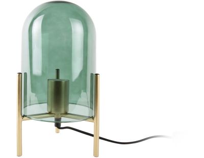 Lampe de table en verre Glass Bell (Vert jungle)