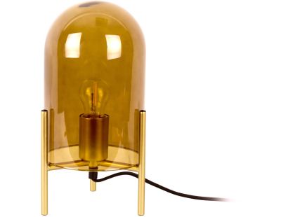 Lampe de table en verre Glass Bell (Mousse)