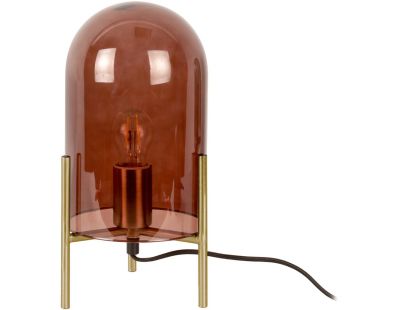 Lampe de table en verre Glass Bell (Chocolat)