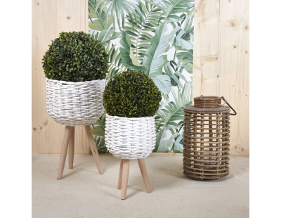 Lanterne de jardin en poelet gris