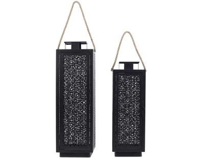 Lanterne en métal ajouré (Lot de 2)