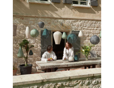Lanterne solaire Balloon 20 cm (Folia - Gris foncé)