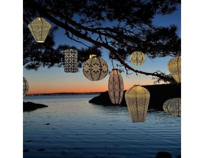 Lanterne solaire Balloon 20 cm (Mosaic - Rose)