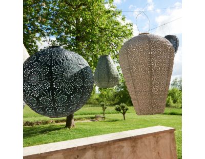 Lanterne solaire Tulip 20 cm (Bazaar - Vert sauge)