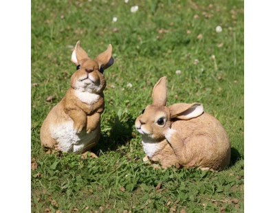 Lapin debout en résine 25.5 cm