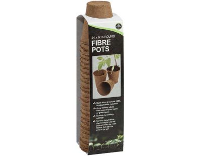 Lot de 24 pots en fibre de coco 6 cm