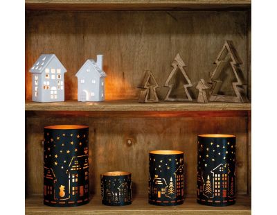 Maisons décoratives en céramique Village de noel