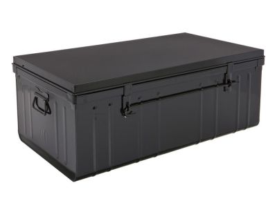 Malle habitat en acier 130 litres (Noir)