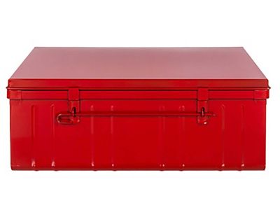 Malle en acier Habitat 100 cm (Rouge)