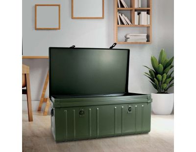 Malle habitat en acier 130 litres (Kaki)
