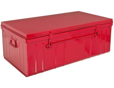 Malle habitat en acier 95 litres (Rouge)